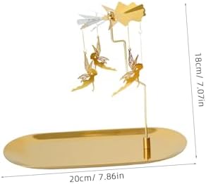 Stylish Golden Candle Bracket with Rotating Candle Support