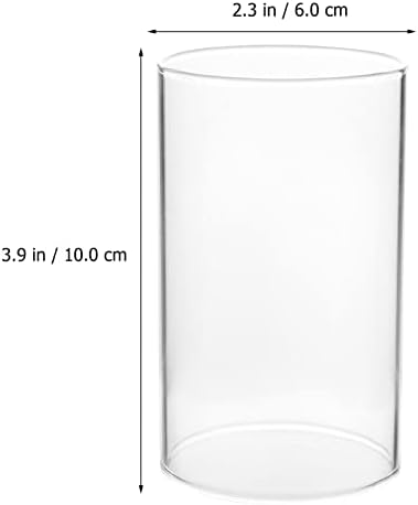 4pc Glass Candle Shade hurricane resistant