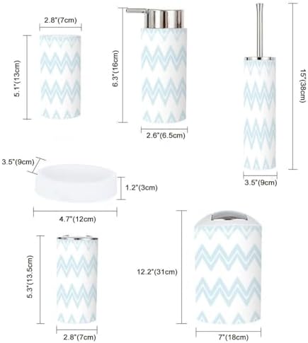 Modern 6-Piece Bathroom Accessory Set