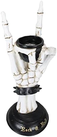 Artistic Statement Skeleton Rock Bracelet Polyresin Rock and Roll sculpture