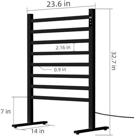 Premium Electric Towel Warmer Rack with Timer Temperature Control