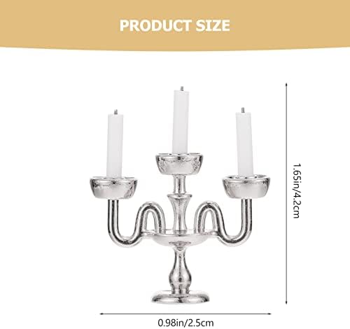 Mini Candlestick Lifelike Design Gothic Householder for Birthdays and More