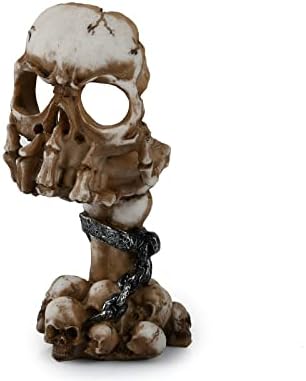 DistinctiveStyle Skull Candle Holder - Halloween Gothic Party Favor