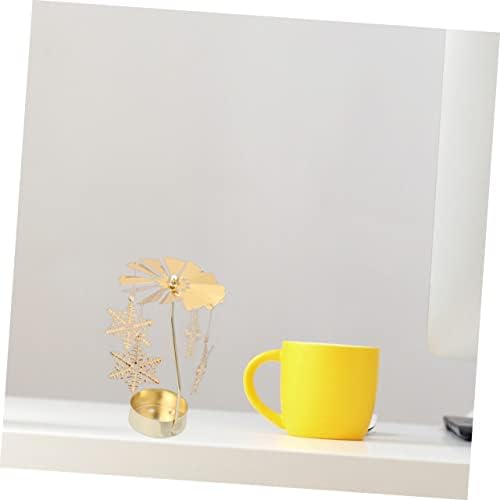LIFKICH Snowflake Windmill Candleholder