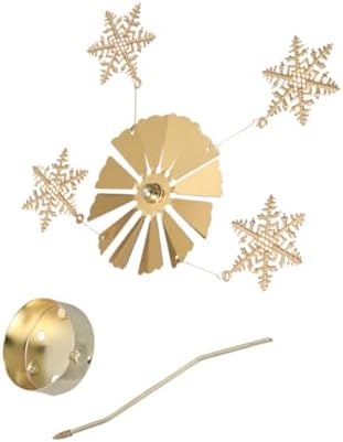 Romantic Rotating Snowflake Candlestick Holder