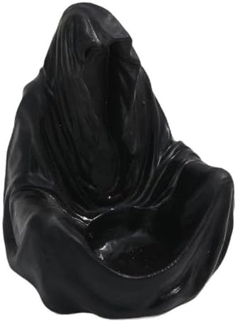 Grim Reaper Statue Candlestick Holder 6 Inch Gothic Decor