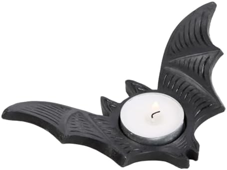Gothic Bat Tealight Candle Holder - Halloween Decor