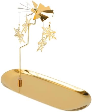 FunOMOCYA Rotating Snowflake Candle Holder