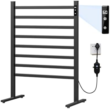 Premium Electric Towel Warmer Rack with Timer Temperature Control