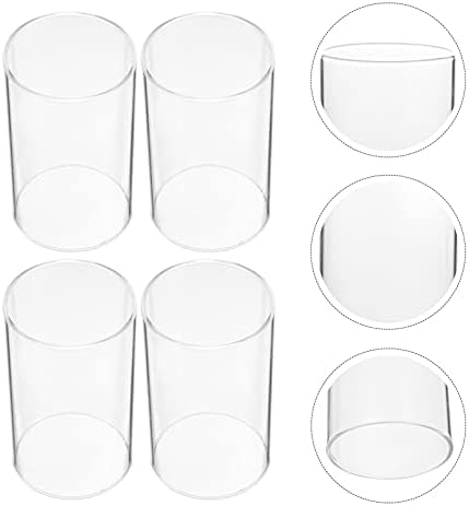 4pc Glass Candle Shade hurricane resistant