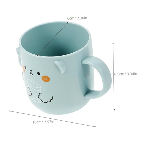 2-Pack Kids Reusable Toothbrush Cup - Cute Plastic Mugs for Toddlers