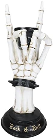 Artistic Statement Skeleton Rock Bracelet Polyresin Rock and Roll sculpture