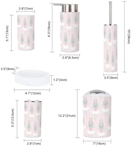 Cute 6-Piece Baby Bunny Replacement Accessory Set