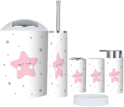 JBNJANKDAV 6-Piece Bathroom Accessories Set