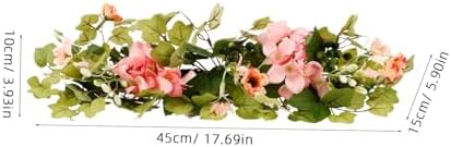 Vibrant 2-Piece Artificial Rose Vine Candle Holders for Weddings