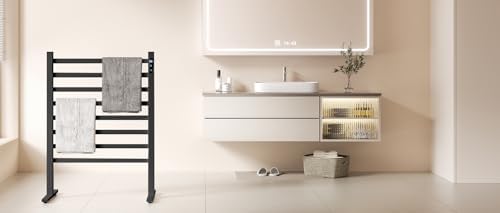Premium Electric Towel Warmer Rack with Timer Temperature Control