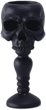 Halloween Skull Candle Holder Resin Skeleton Candle Cup Base Decor