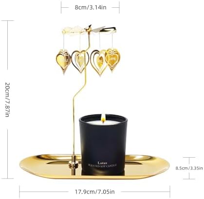 Unique Rotating Scented Candle for Women Mother Sister and Best Friend