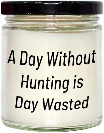 Hunting Gift for Men Funny Quote Candle