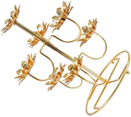 EXCEART Lotus Flower Candle Holder