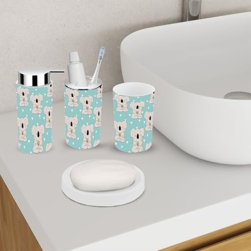 XNGJEMVWXO - Cute Koala Bathroom Accessories Set