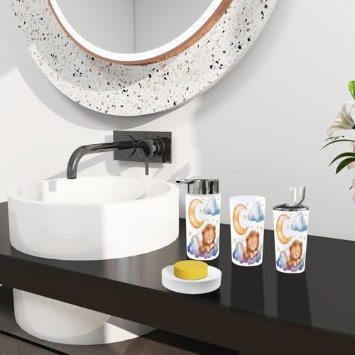 Bath 6-Piece Organizing Set in Boho Watercolor