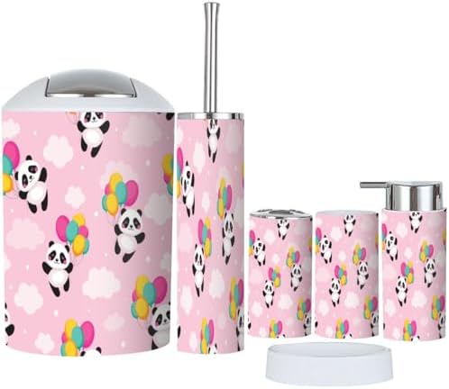 Cute Panda Bath Set