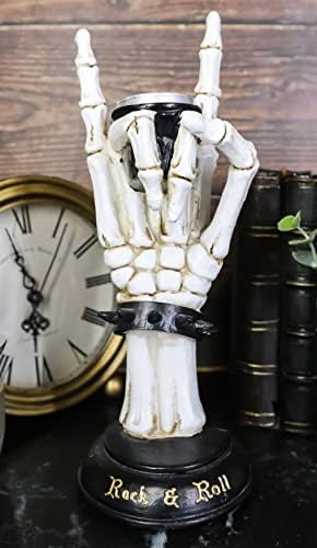 Artistic Statement Skeleton Rock Bracelet Polyresin Rock and Roll sculpture