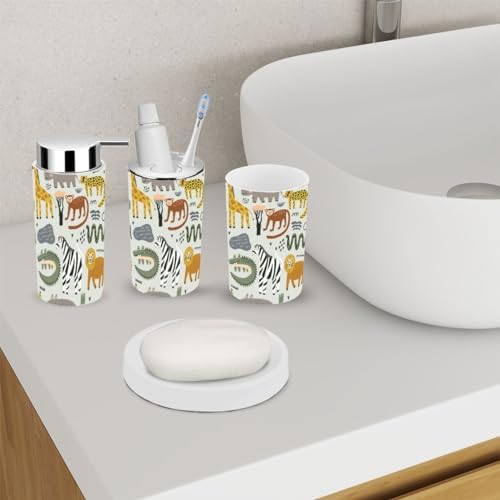 Bathroom Compact Set Modern Style for Home Travel Use