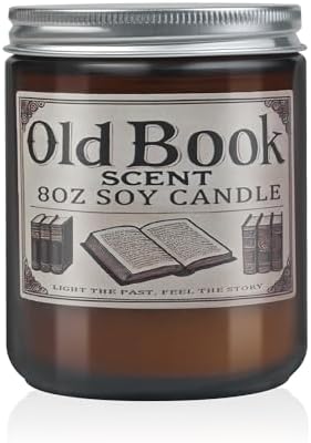 Hand-Crafted Old Book Candle - Scented Candle for Book Lovers