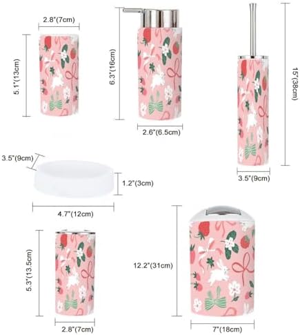 Stylish 6-Piece Bathroom Accessories Set