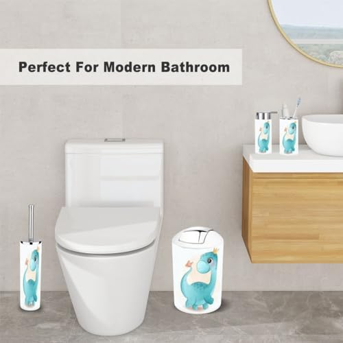 Dino and Butterfly Bathroom Accessory Set