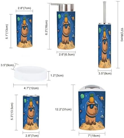 Bathroom Accessory Set Boho Design