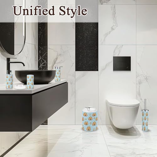 6 Piece Bathroom Accessories Set - Cute and Functional Trading