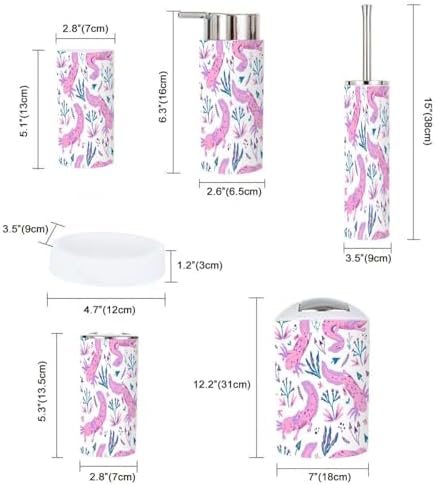 Stylish 6-Piece Bathroom Accessory Set