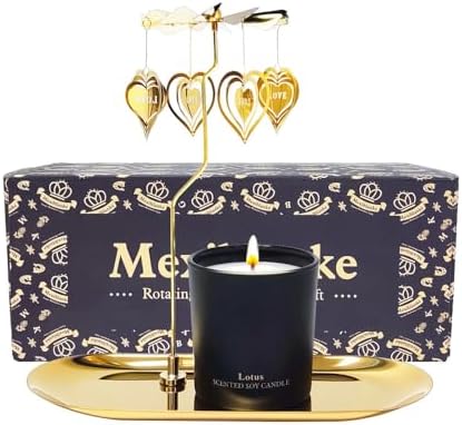 Unique Rotating Scented Candle for Women Mother Sister and Best Friend