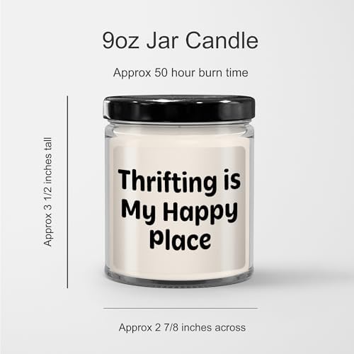Thrifting Gene 9oz Soy Candle with Insightful Quote - Perfect Gift for Dad