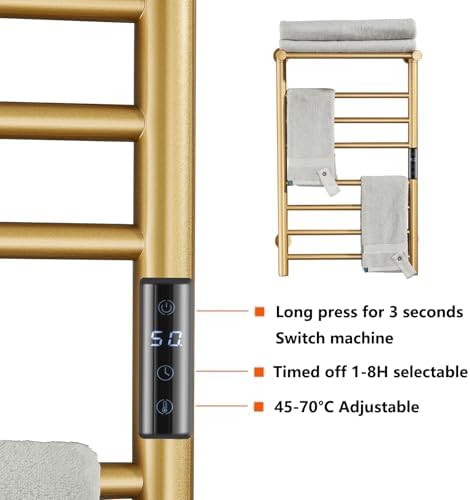 7-in-1 Electric Towel Warmer with Timer Durable Energy Efficient