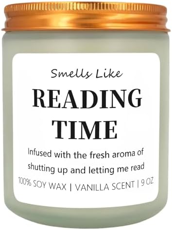 SweJustMei Funny Reading Candle for Book Lovers