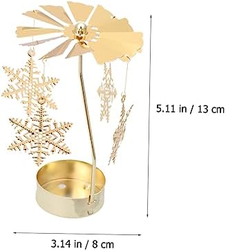 LIFKICH Snowflake Windmill Candleholder