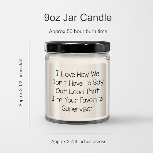 Teachers Day Gift 9oz Soy Candle with Hilarious Manager Quote