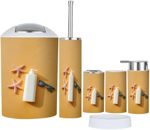 Bathroom OrganiSet 6 Essential Accessories for Tidying Styling Your Space
