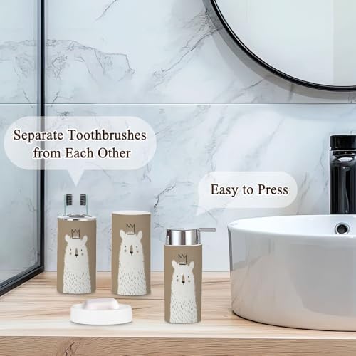 Modern Bathroom Accessories Set 6 Pcs - Durable and Stylish