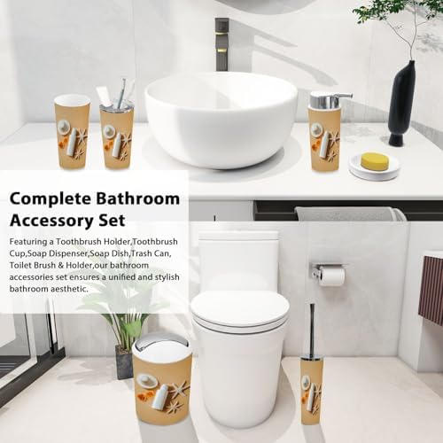Bathroom Organizing Set 6 Essential Pieces by TRANQDEHOM