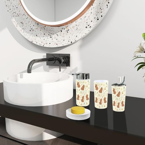 Bathroom Accessor Set Boho Pattern for Kids
