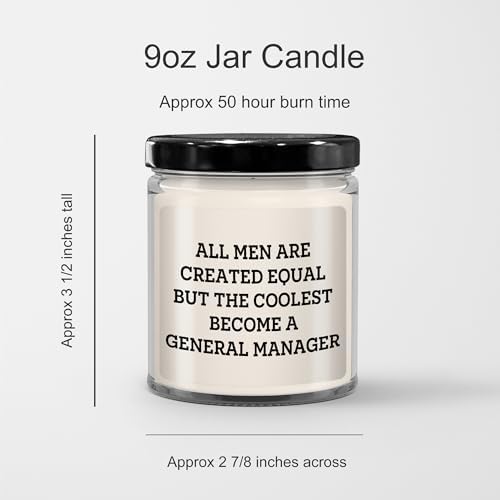 Funny General Manager Gift 100ml Vanilla Soy Candle