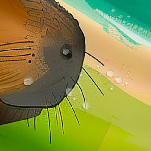 Capybara Funny Shower Curtain Set