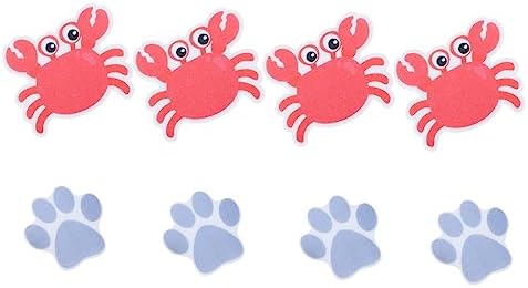 ABOOFAN 8pc Animal bathtub stickers Non-slip Self-Adhesive
