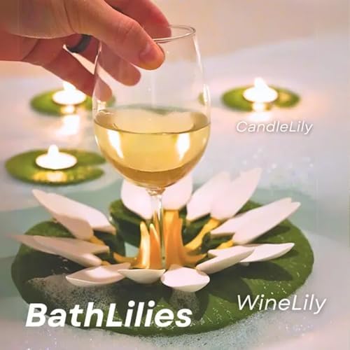 Bath Dela Lotuswine Candle Tealight Stand Relaxing Design