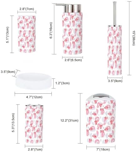 Cute Pink Bathroom Set for Daily Use